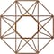 Ekena Millwork Guardian Wood Fretwork Pierced Ceiling Medallion, Walnut, 24"OD x 9 3/8"ID x 3/8"T CMWP24X24X0375GDWA - alternate 3